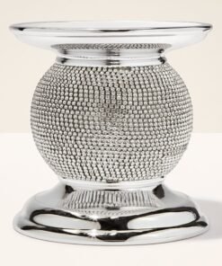 Bling Applique Pedestal 3-Wick Candle Holder