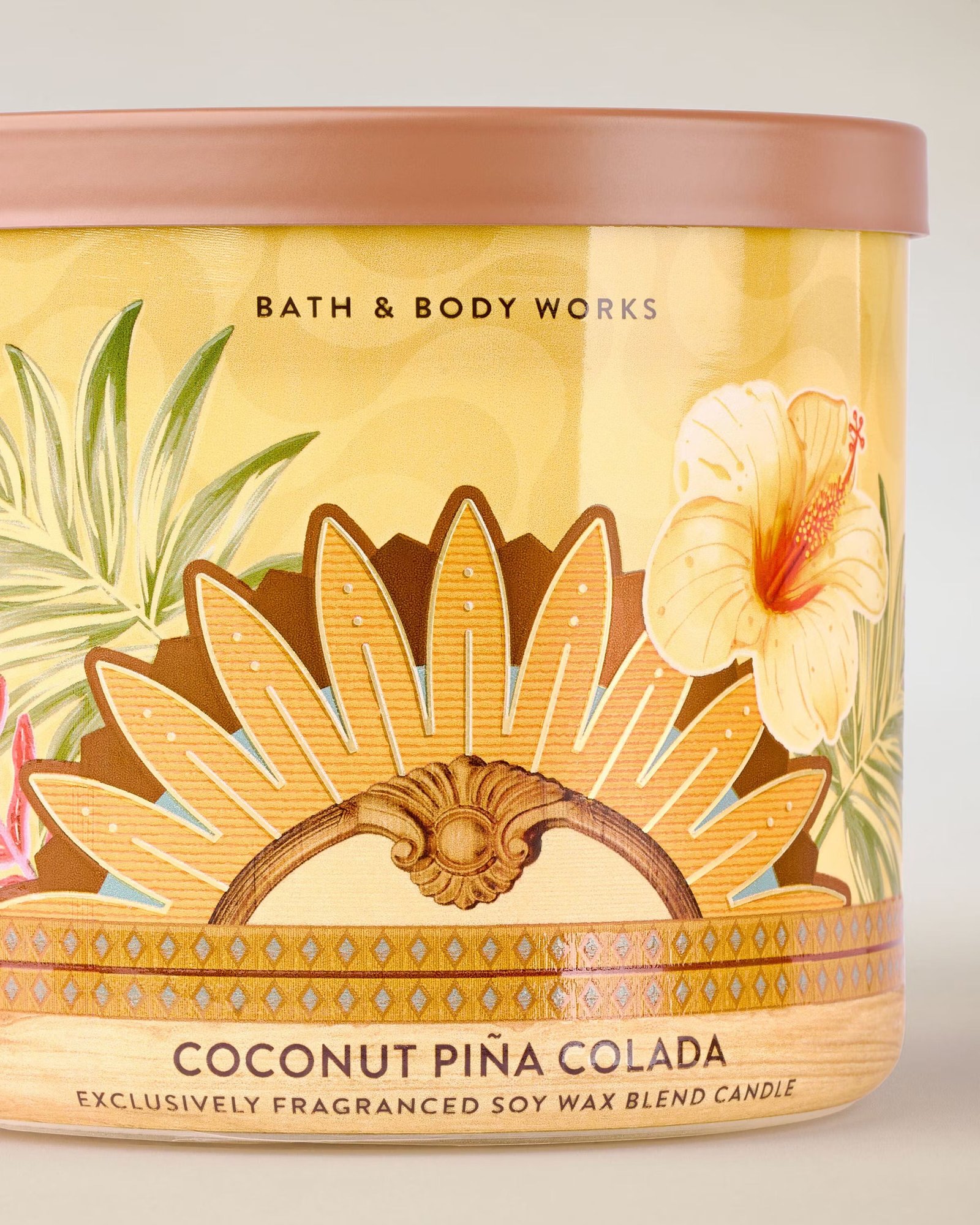 Alternative view of Coconut Piña Colada 3-Wick Candle