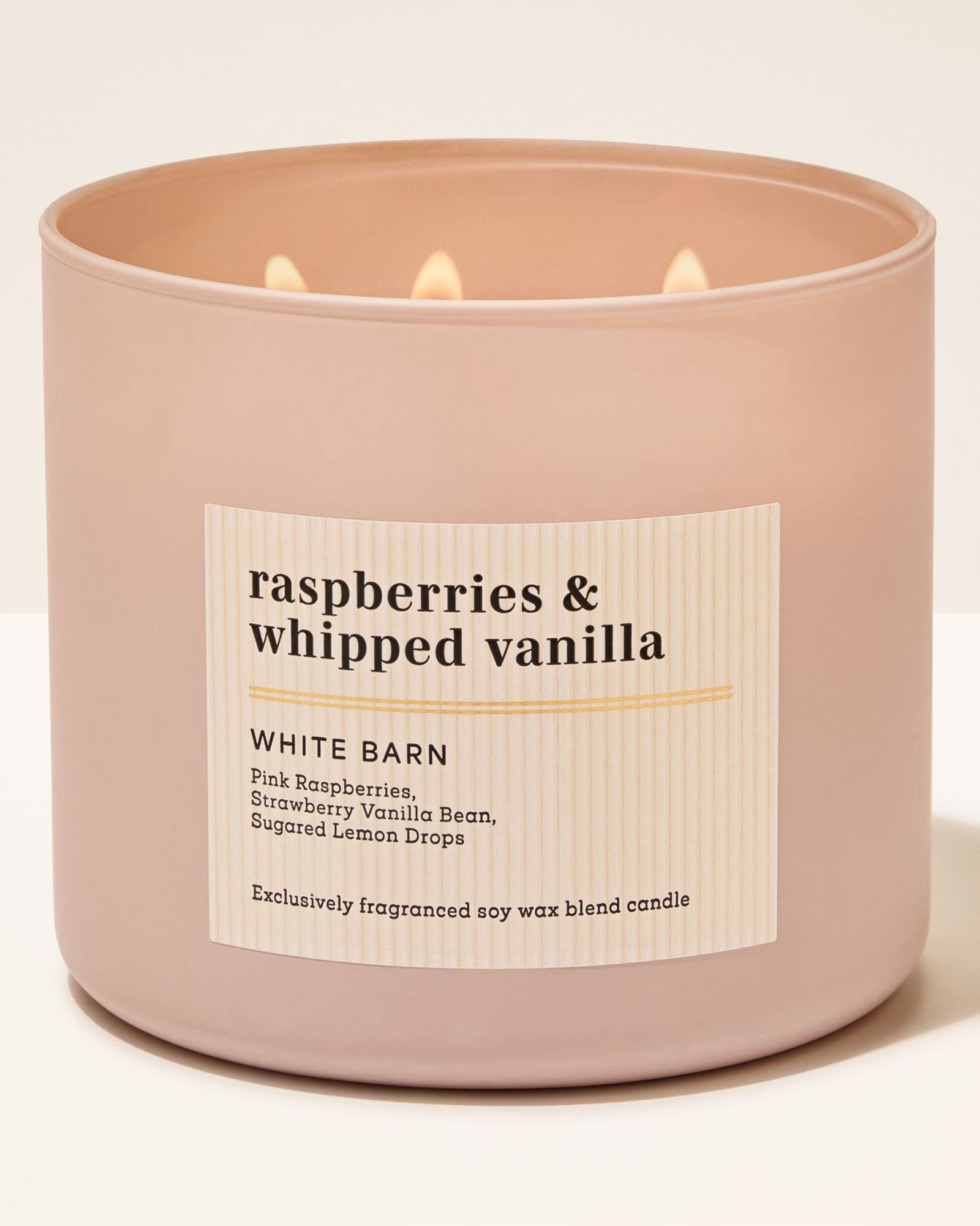 Raspberries & Whipped Vanilla 3-Wick Candle
