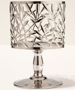 Vine Leaf Pedestal 3-Wick Candle Holder