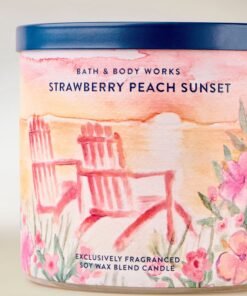 Alternative view of Strawberry Peach Sunset 3-Wick Candle