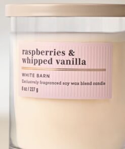 Alternative view of Raspberries & Whipped Vanilla Single Wick Candle