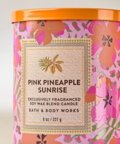 Alternative view of Pink Pineapple Sunrise Single Wick Candle