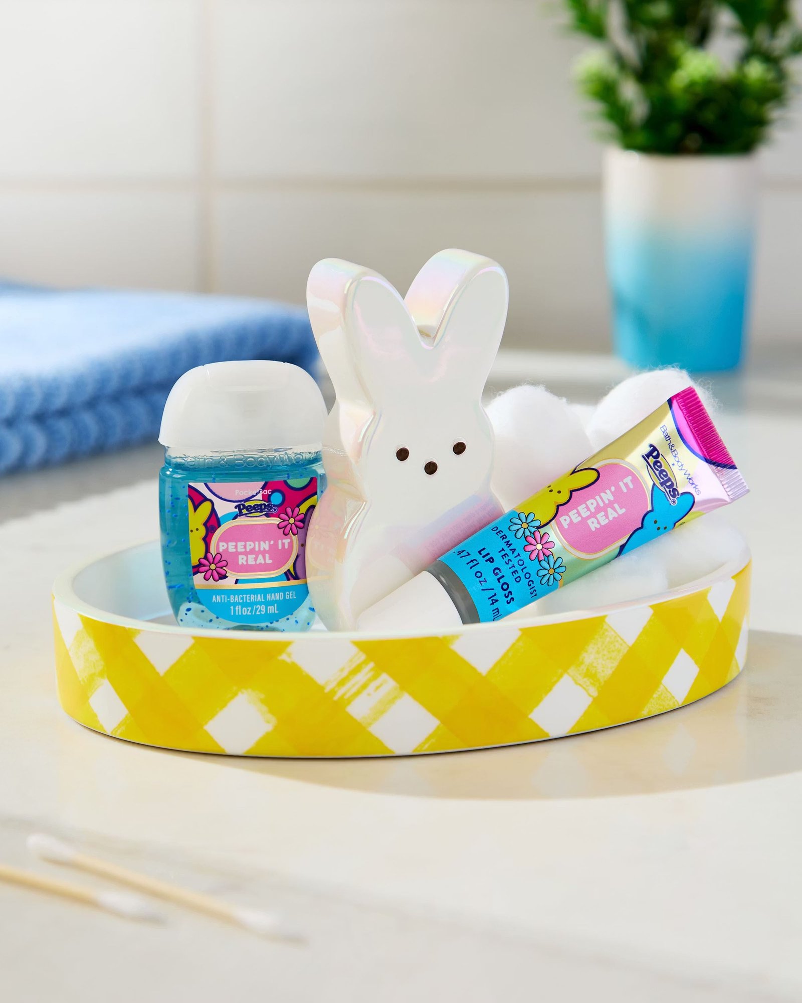 PEEPS® Marshmallow Bunny Body Care Tray