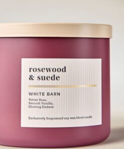 Alternative view of Rosewood & Suede 3-Wick Candle