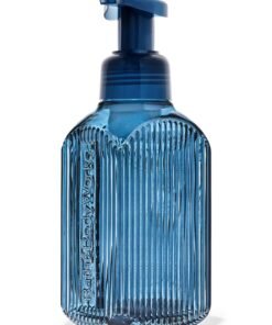 Navy Vertical Lines Gentle & Clean Foaming Hand Soap Dispenser