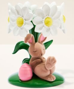 Bunny Bouquet Pedestal 3-Wick Candle Holder