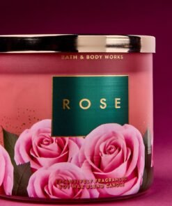 Alternative view of Rose 3-Wick Candle