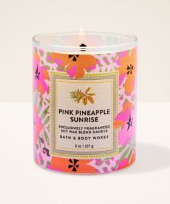 Pink Pineapple Sunrise Single Wick Candle